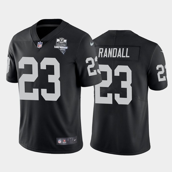 Men's Las Vegas Raiders #23 Damarious Randall Black NFL 2020 Inaugural Season Vapor Limited Stitched Jersey Men's Las Vegas Raiders #23 Damarious Randall Black NFL 2020 Inaugural Season Vapor Limited Stitched Jersey